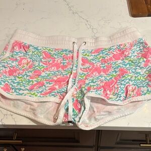 Colorful Crab Print Shorts